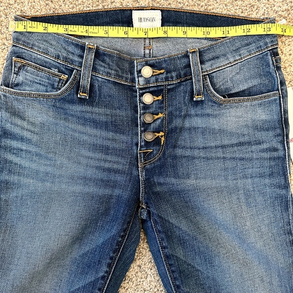 Hudson Jeans Ciara Super Skinny Exposed Button Low Rise Size 25 NWT $198 MSRP - Picture 13 of 14